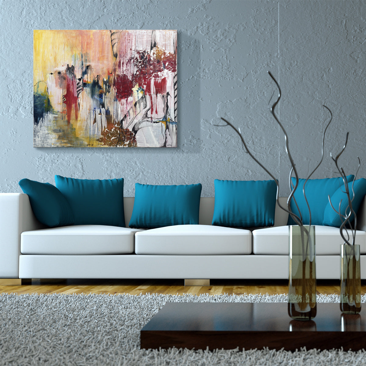 Unerwartetes Gemälde 110x90 cm