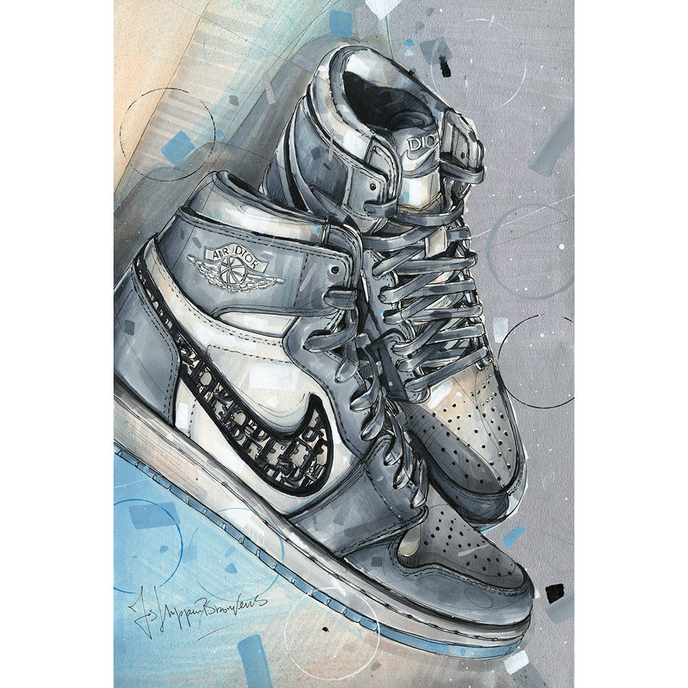 Nike Air Jordan 1 painting 28x42 cm
