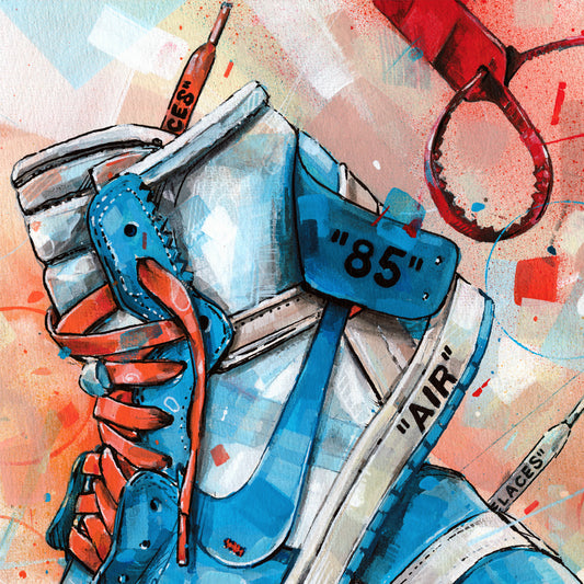 Nike Air Jordan 1 Off White university blue canvas