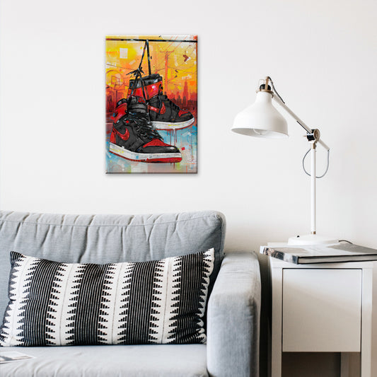 Nike Air Jordan 1 powerlines banned bred canvas