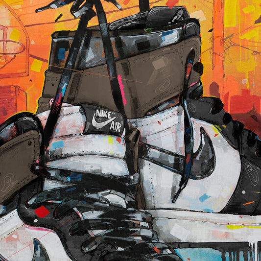 Nike Air Jordan 1 powerlines dark mocha canvasd