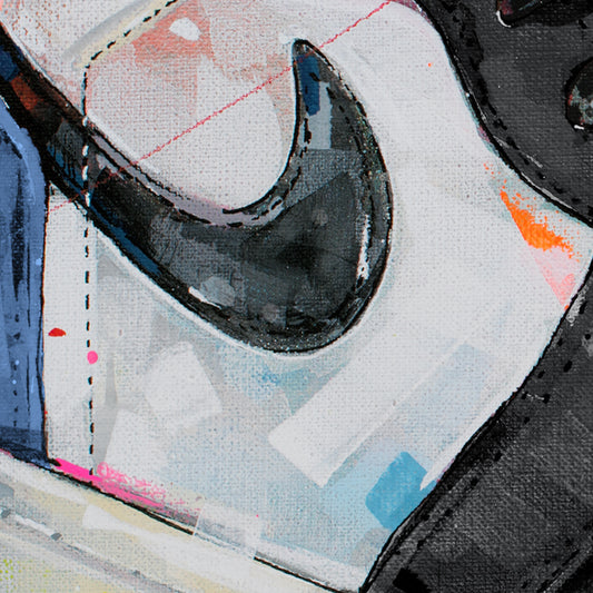 Nike Air Jordan 1 powerlines UNC Toe Druck