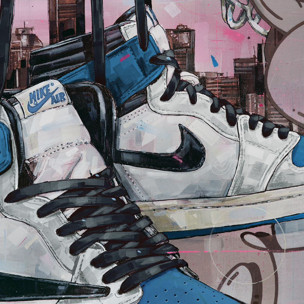 Nike Air Jordan 1 fragment high basket lienzo
