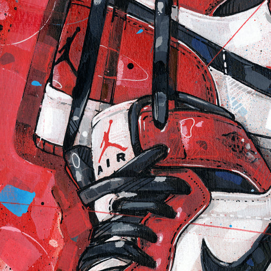 Nike Air Jordan 1 retro Chicago Druck