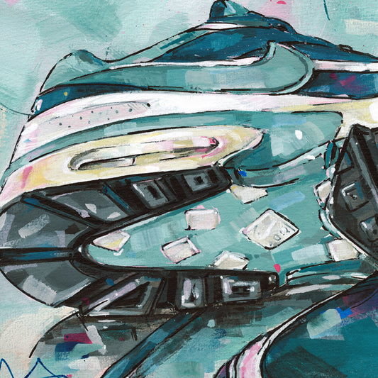 Nike Air Max classic BW marina grey jade estampada