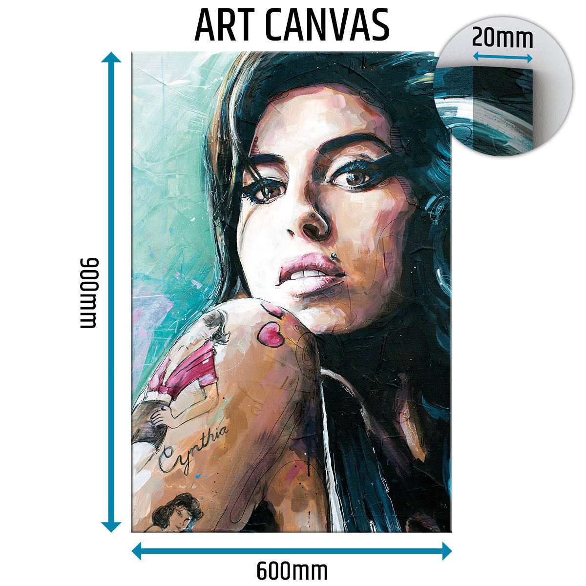 Amy Winehouse 03 Leinwand