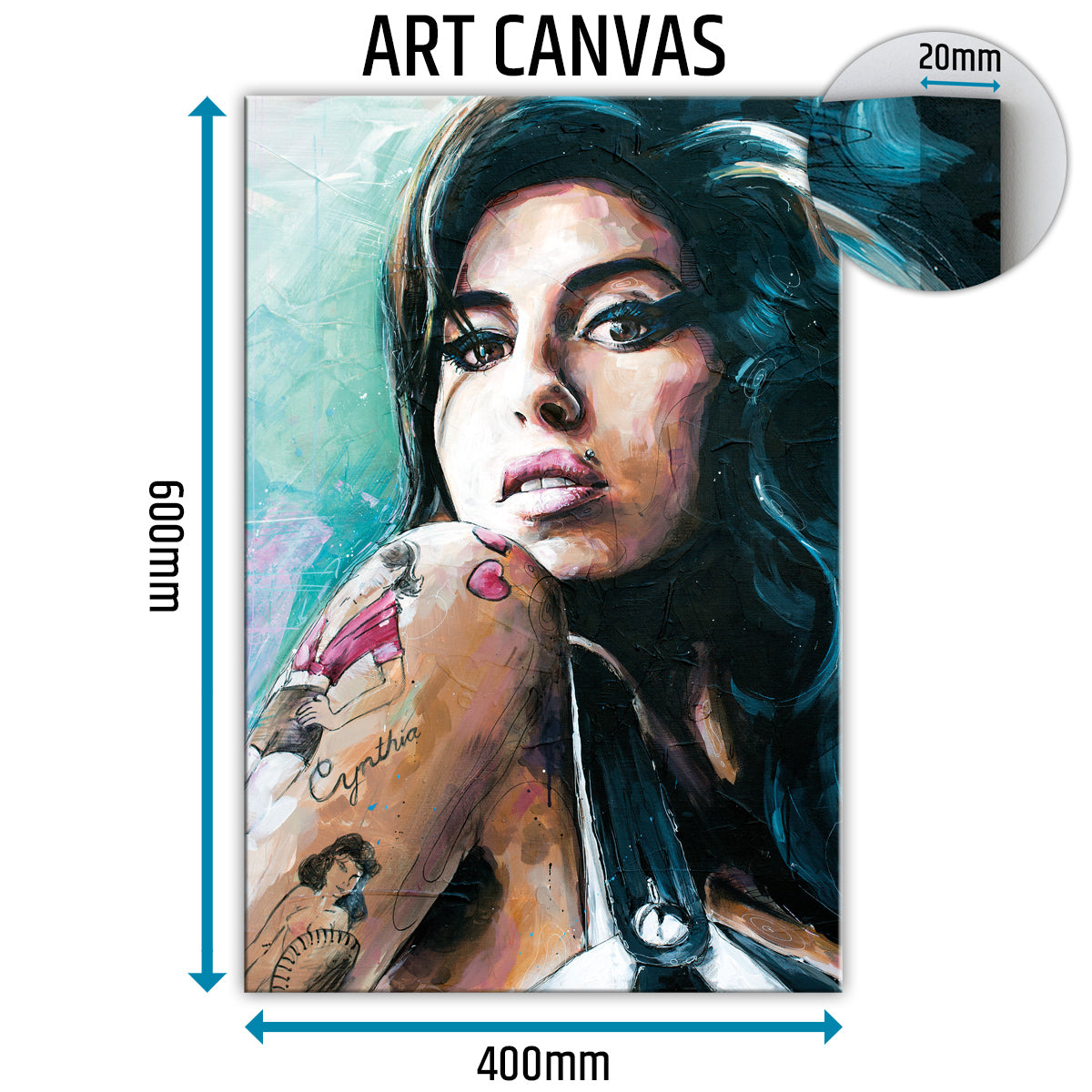 Amy Winehouse 03 Leinwand