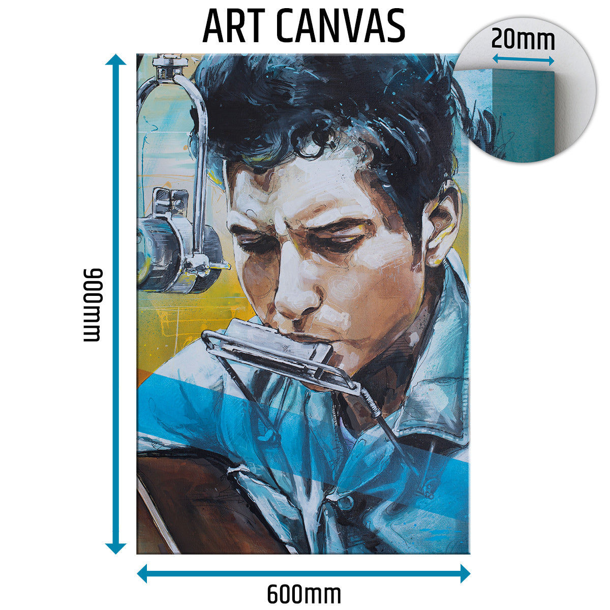 Bob Dylan Leinwand