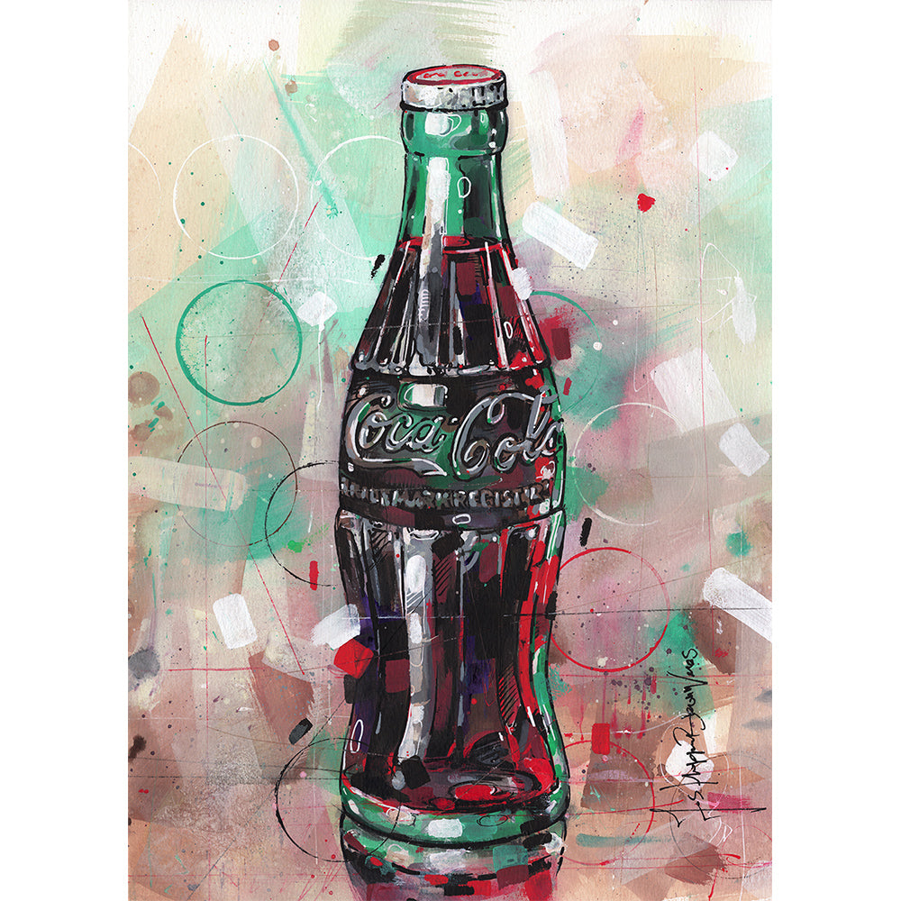 Cola painting 29,7x42 cm