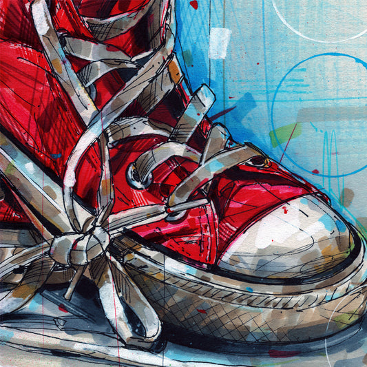 Converse All Star sneaker print