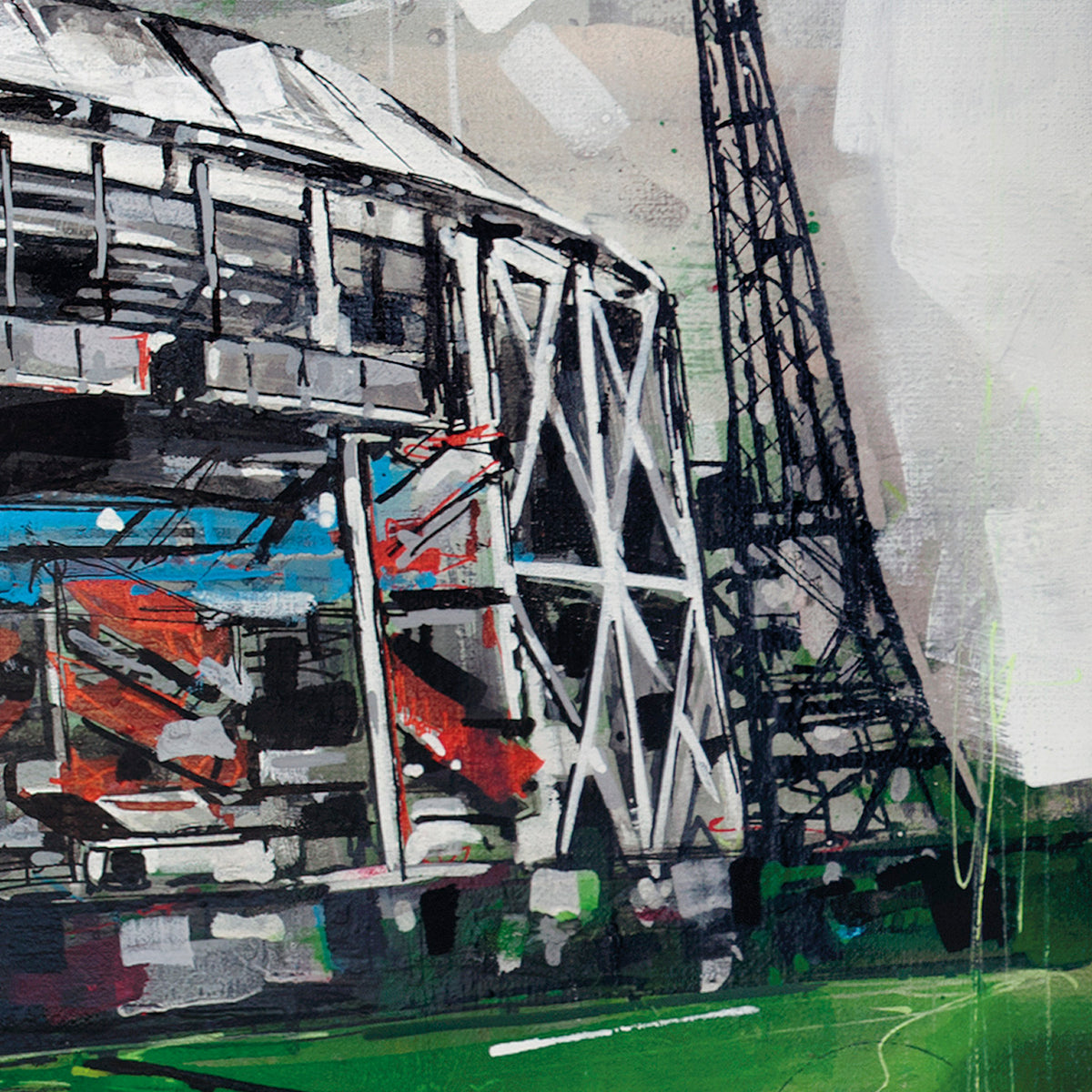 Rotterdam estadio de fútbol lienzo