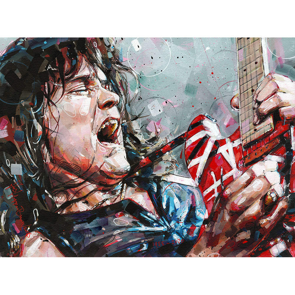 Eddie van Halen Malerei 40x30 cm (VERKAUFT)