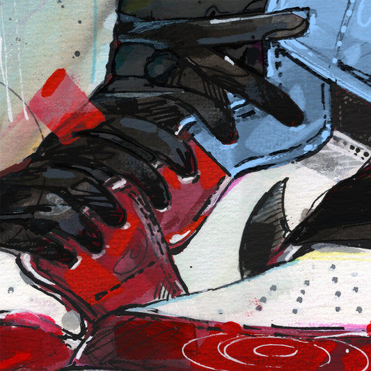 Nike Air Jordan 1 retro high fearless Chicago estampada