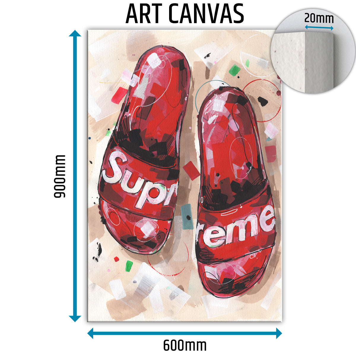 Flipflops canvas