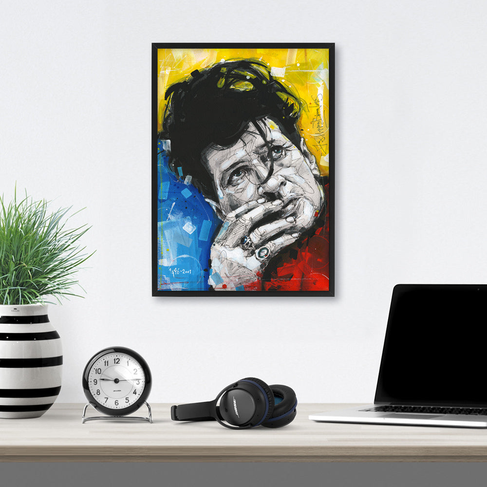 Herman Brood painting 29,7x42 cm