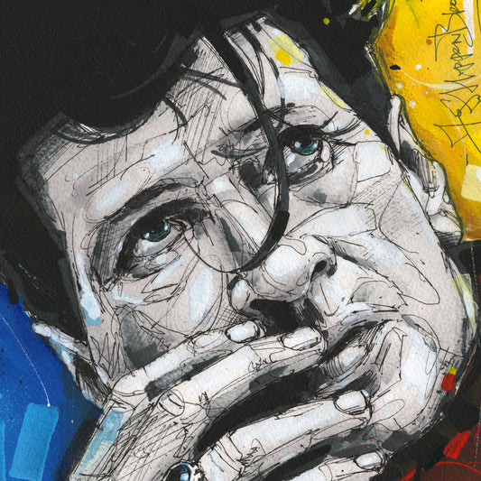 Herman Brood painting 29,7x42 cm