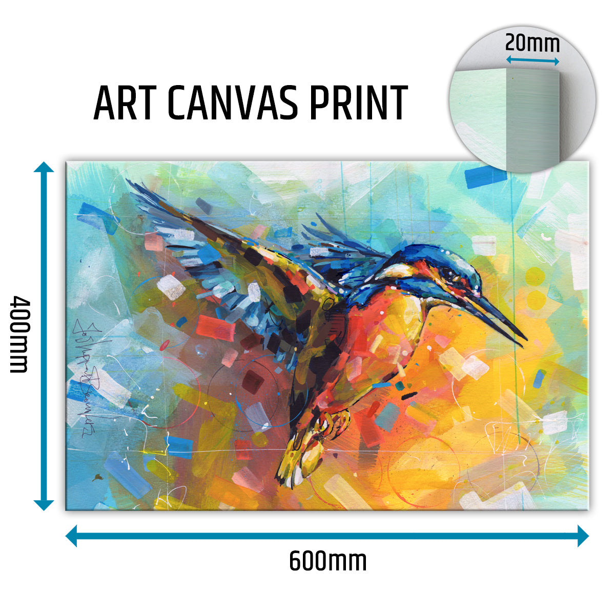 Kingfisher canvas