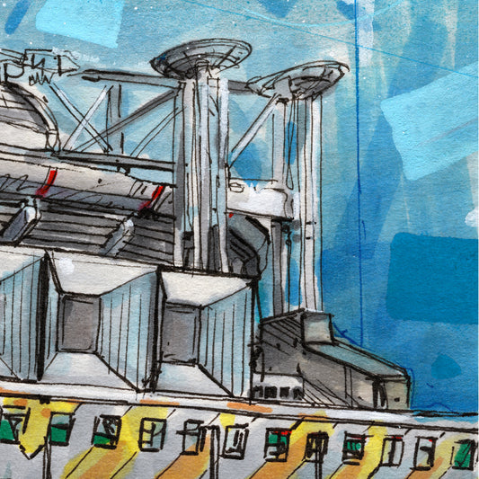 Stade de football d'Amsterdam toile