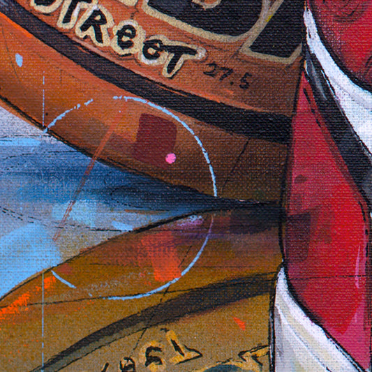 Nike Air Jordan 1 basketball black toe Druck