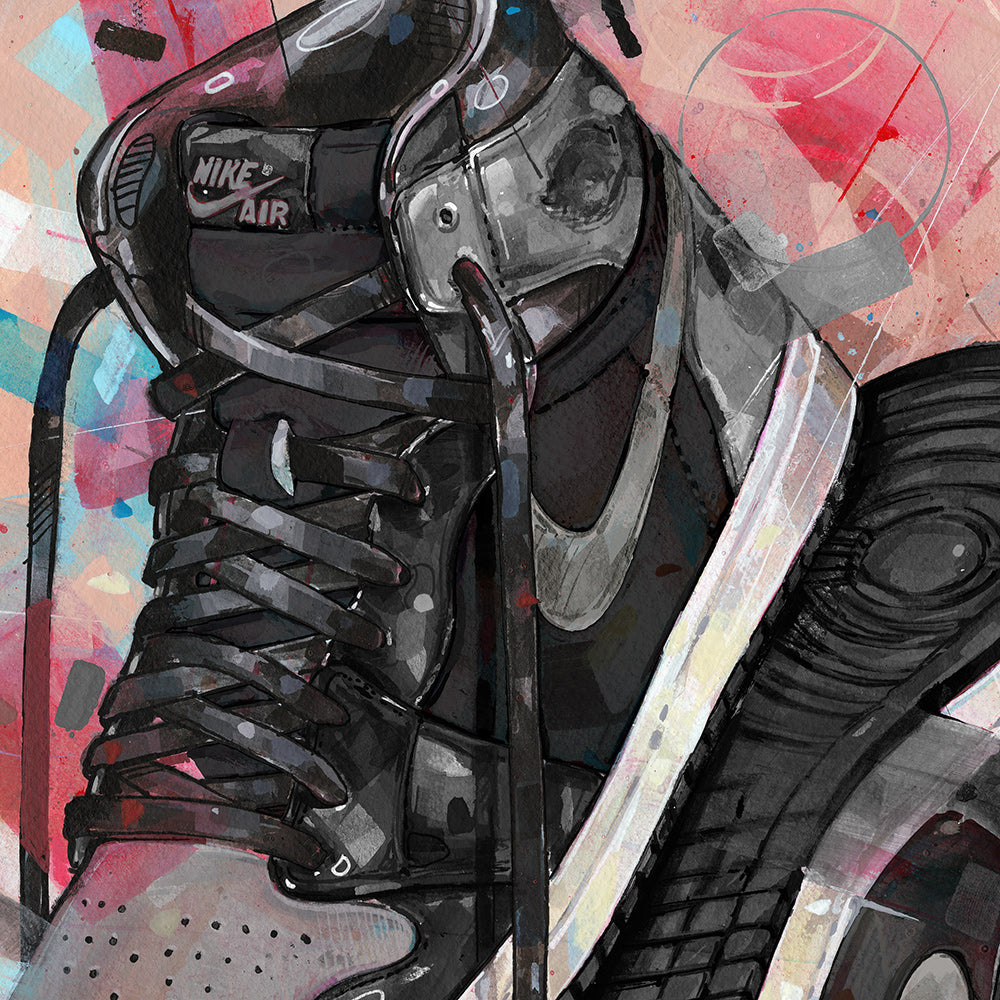 Nike Air Jordan 1 upside down shadow 1.0 Druck