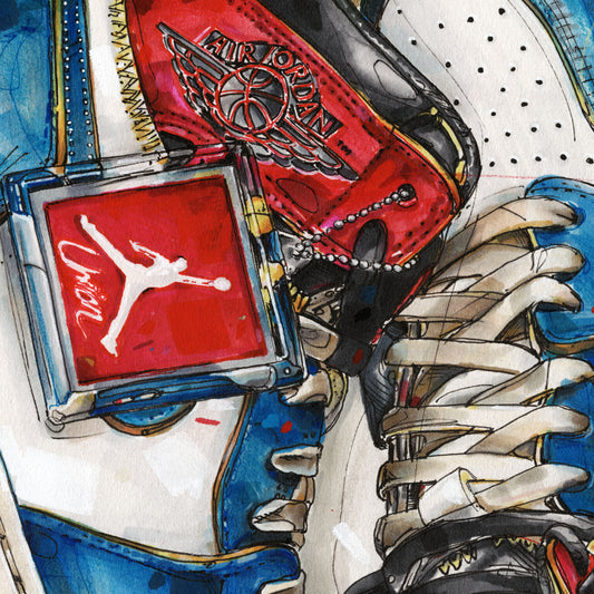 Nike Air Jordan 1 Union LA blue toe estampada