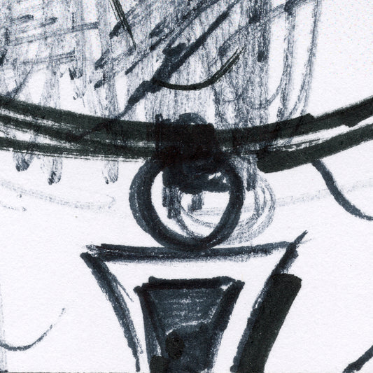 Lemmy Kilmister, Motörhead painting 21x29,7 cm