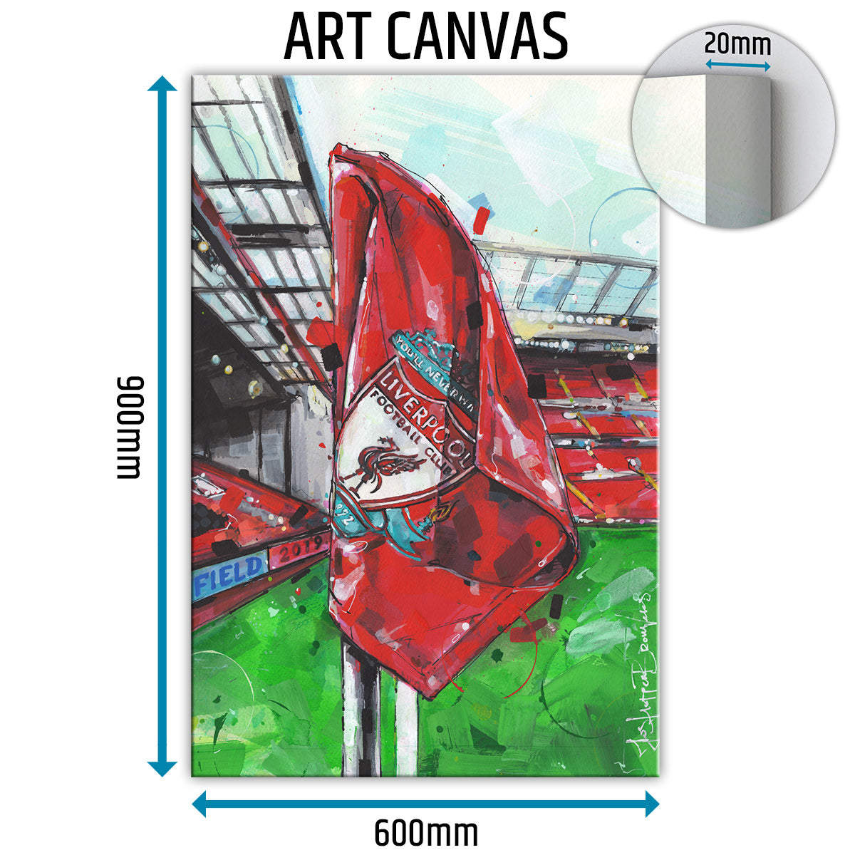 Liverpool Flag canvas