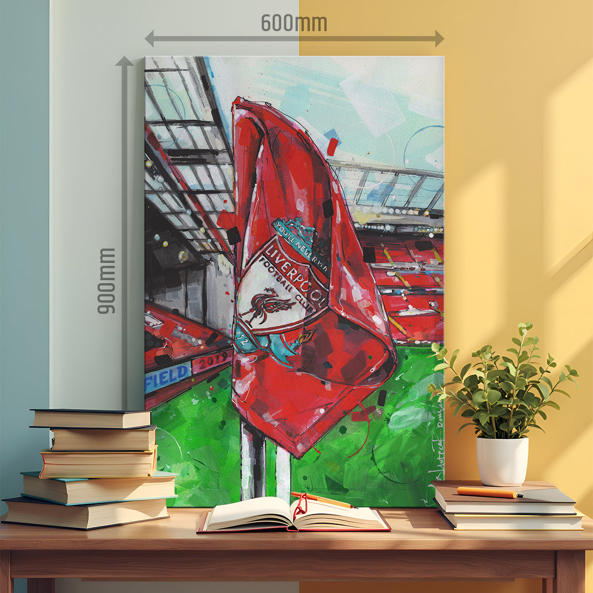 Liverpool Flag canvas