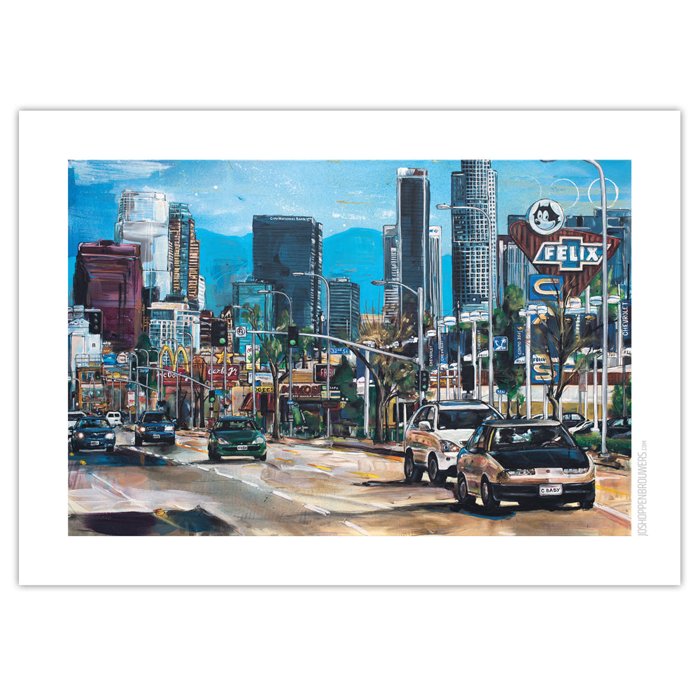 Los Angeles ciudad estampada
