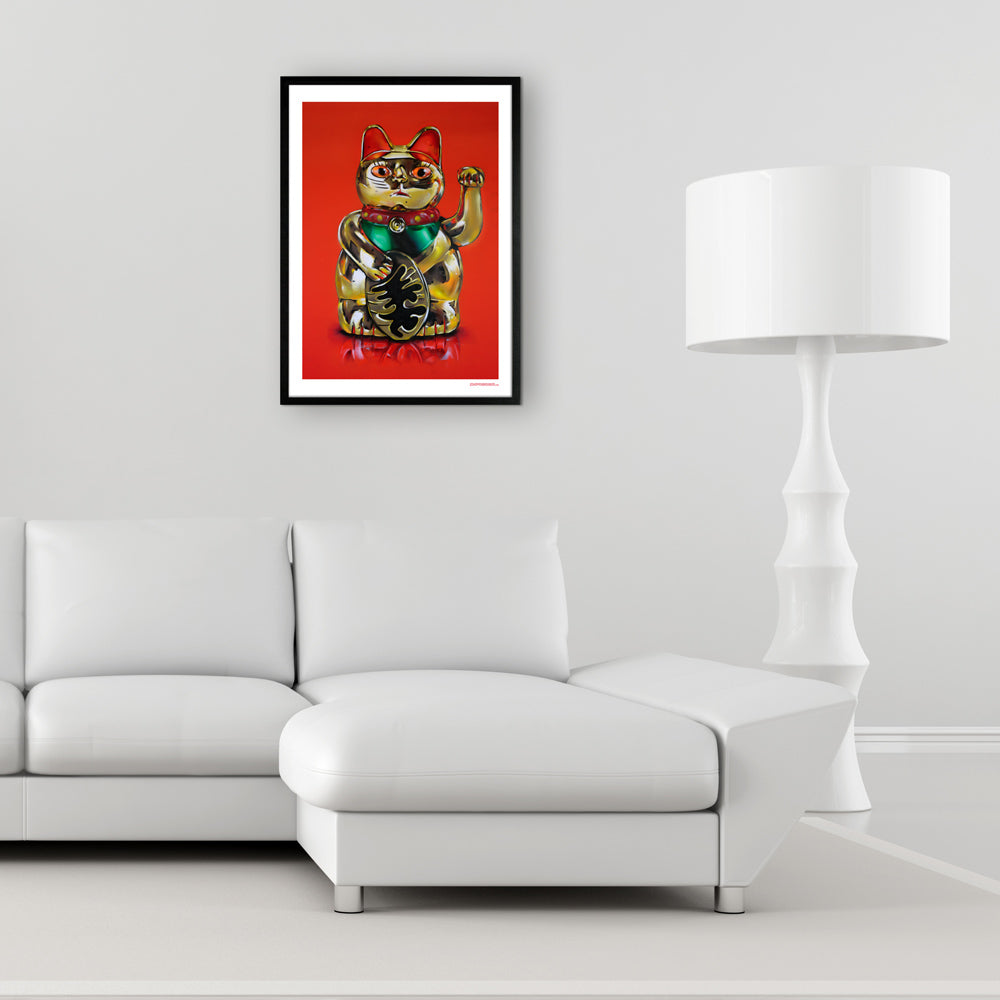 Maneki Neko estampada
