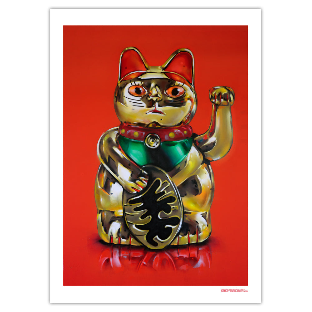 Maneki Neko estampada