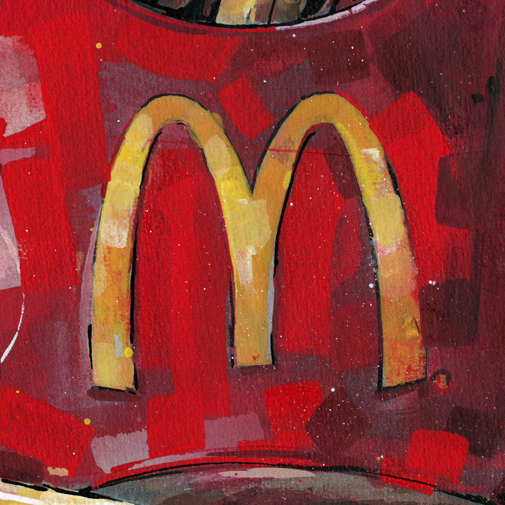 Papas fritas estampada