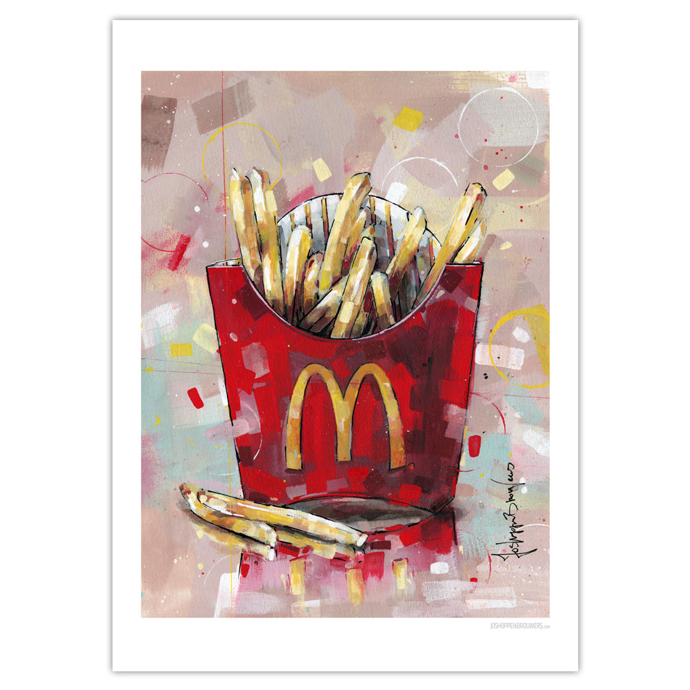 Papas fritas estampada