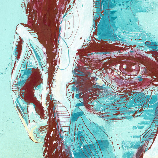 Lionel Messi Leinwand