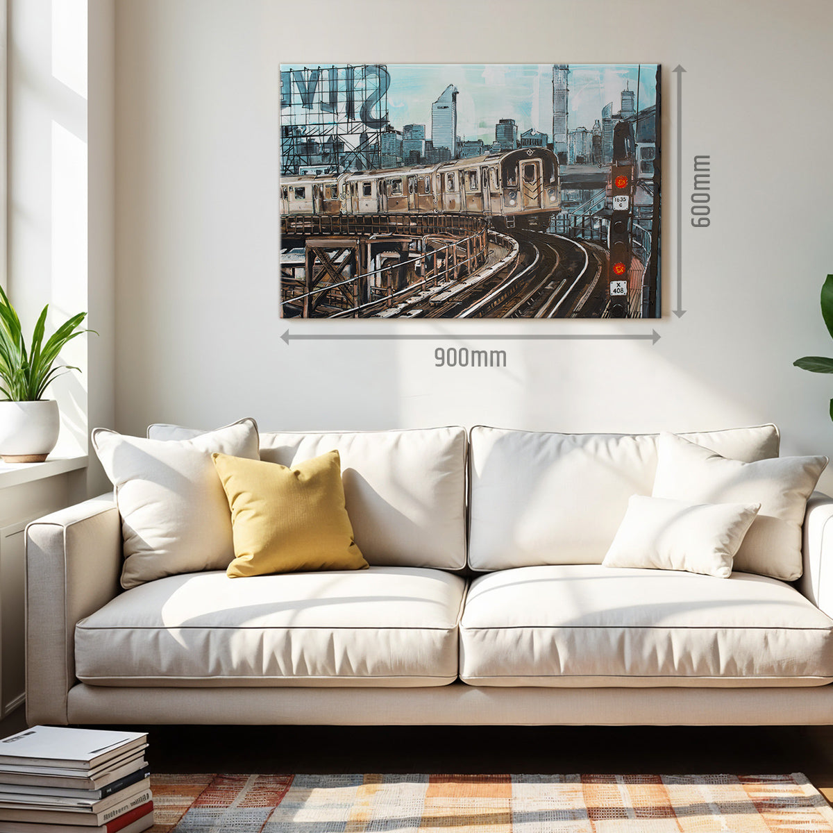 New York subway canvas