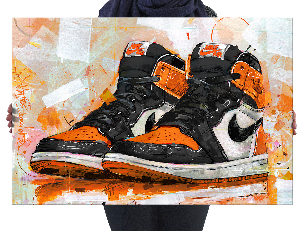 Nike Air Jordan 1 retro high shattered backboard lienzo