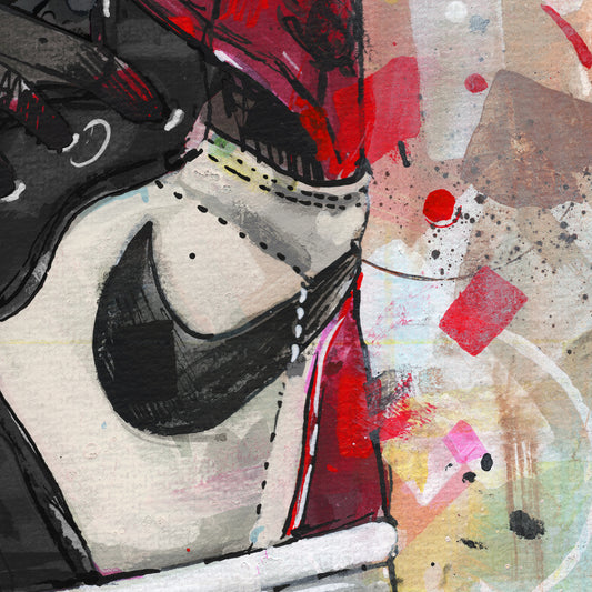 Nike Air Jordan 1 retro high bred toe canvas