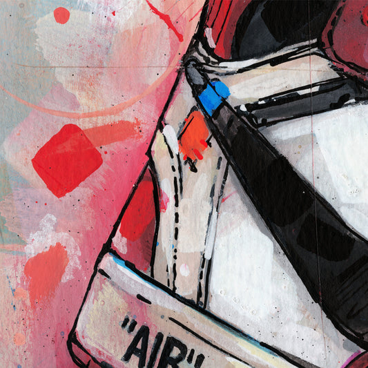 Nike Air Jordan 1 Off White Chicago canvas