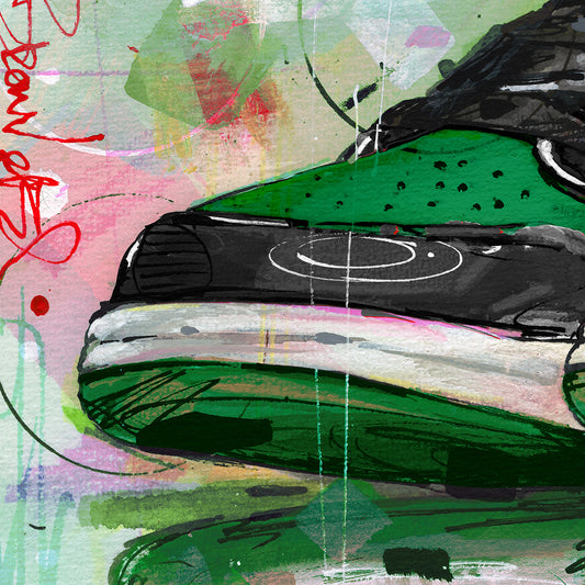 Nike Air Jordan 1 retro high pine green estampada