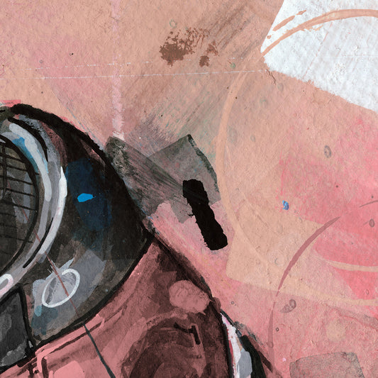 Nike Air Jordan 1 upside down rust pink estampada