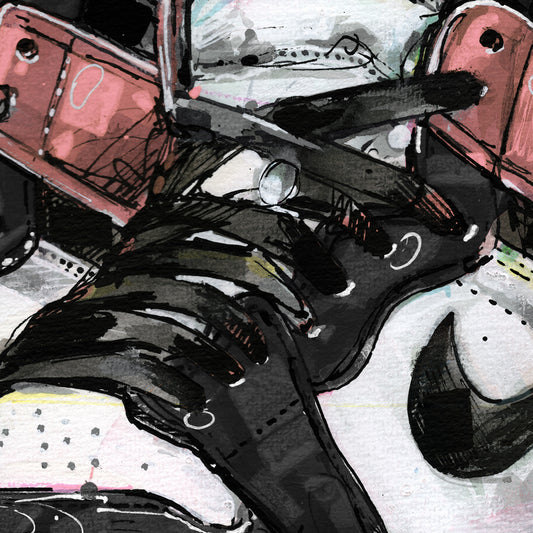 Nike Air Jordan 1 retro high rust pink canvas