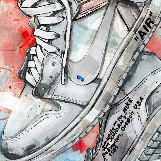 Nike Air Jordan 1 Off White white Druck