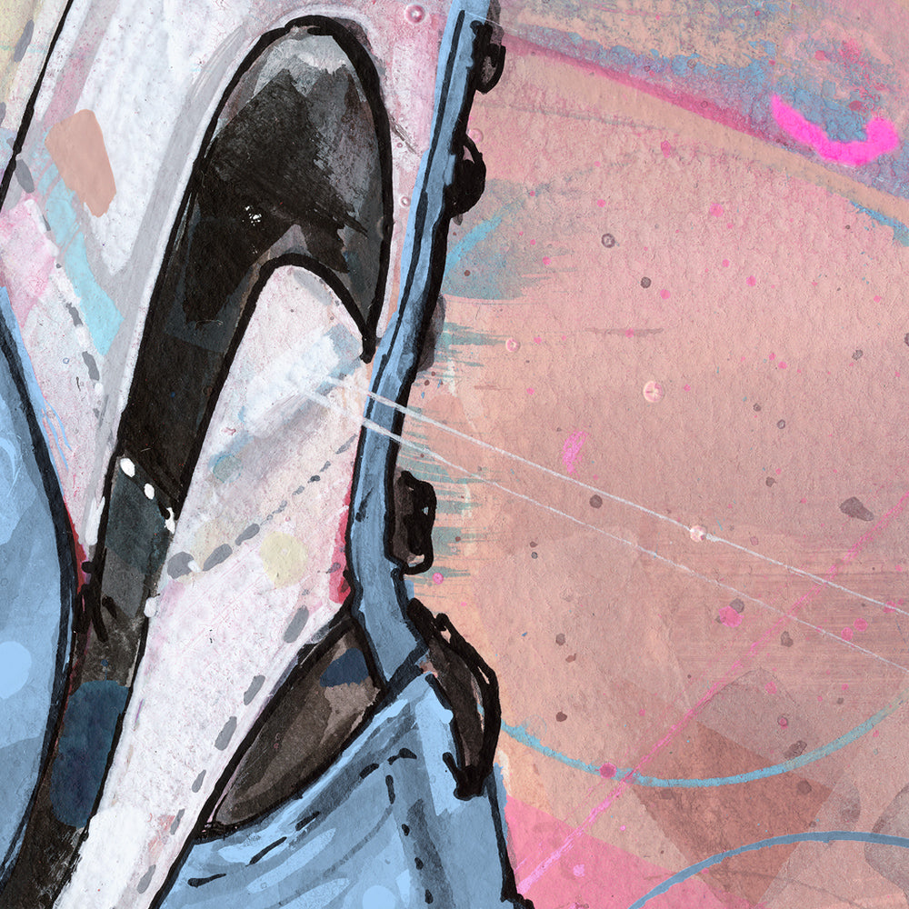 Nike Air Jordan 1 upside down university blue estampada