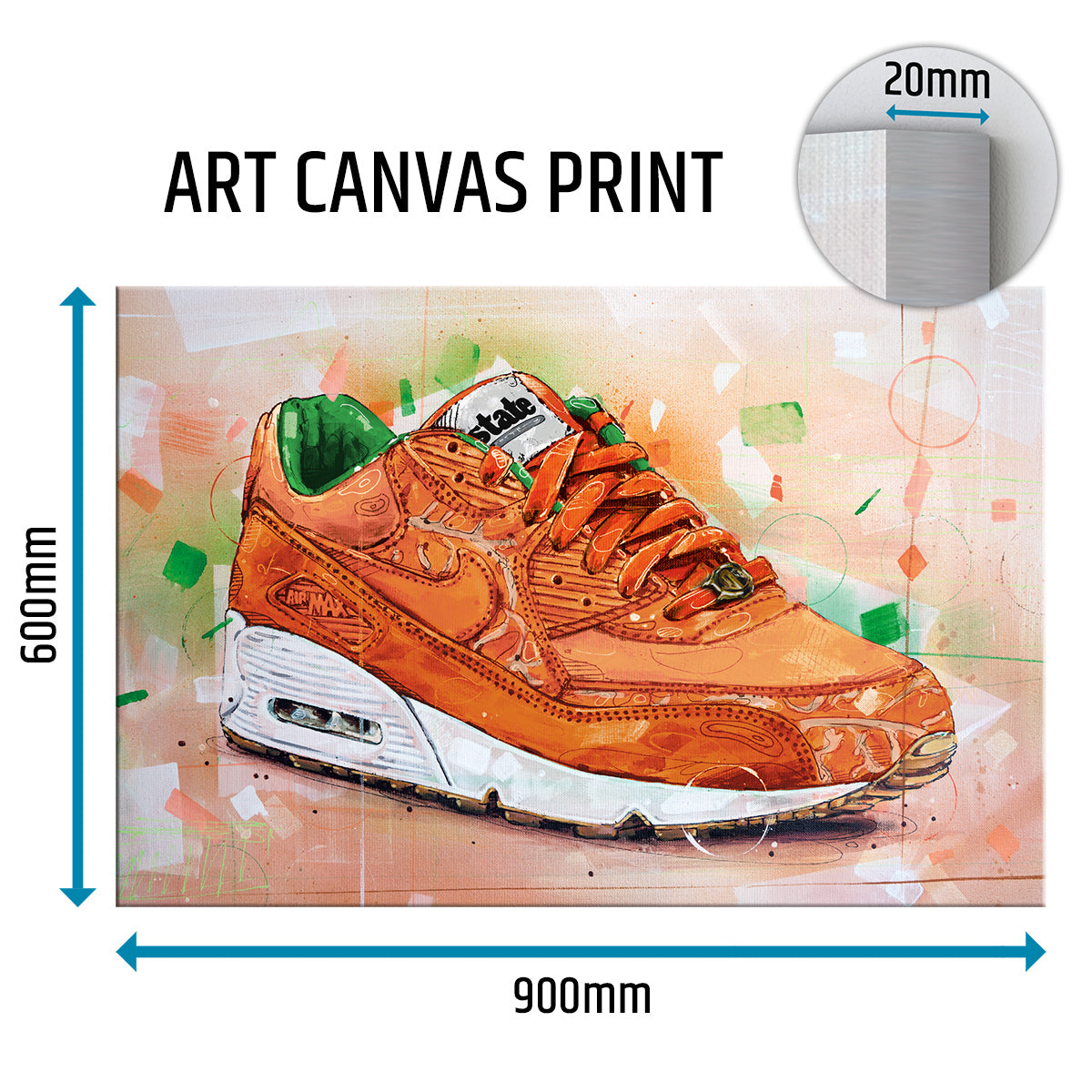 Nike Air Max 90 Homegrown state magazine canvas