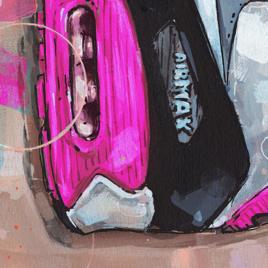 Nike Air Max 90 sideways pink estampada