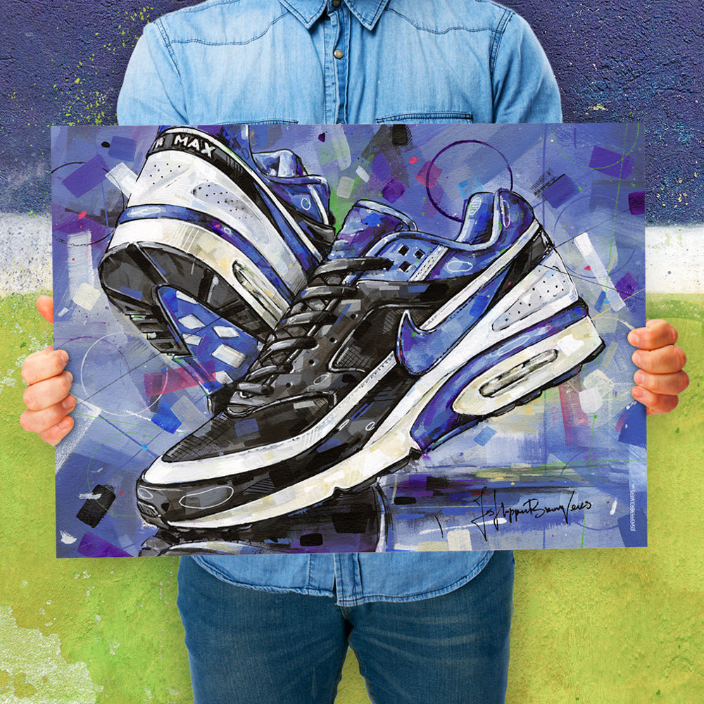Nike Air Max classic BW black persian violet Druck