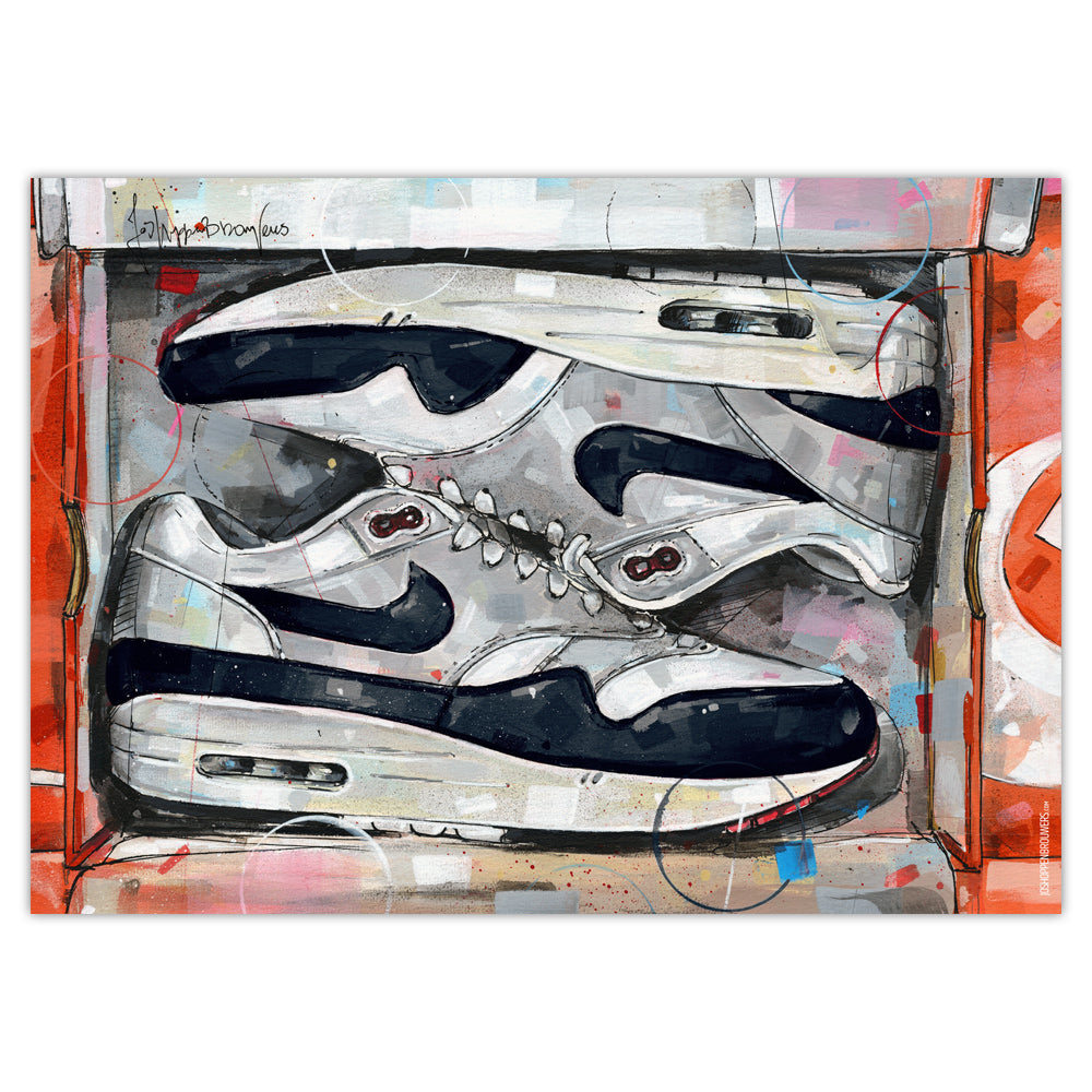 Nike Air Max 1 shoebox OG dark obsidian Druck
