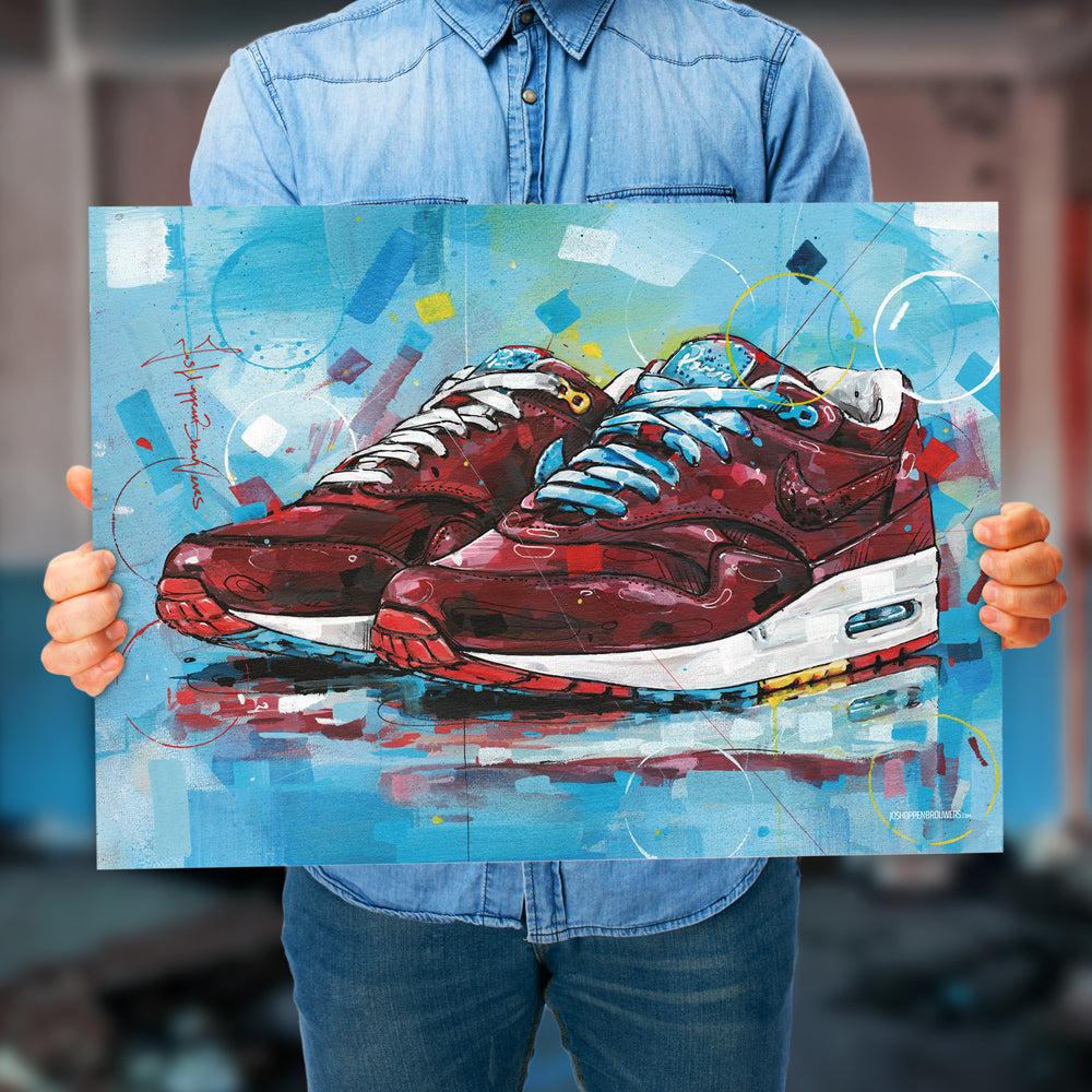 Nike Air Max 1 Parra cherrywood Druck