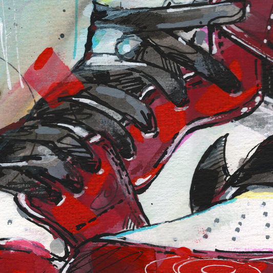 Nike Air Jordan 1 retro high Chicago estampada