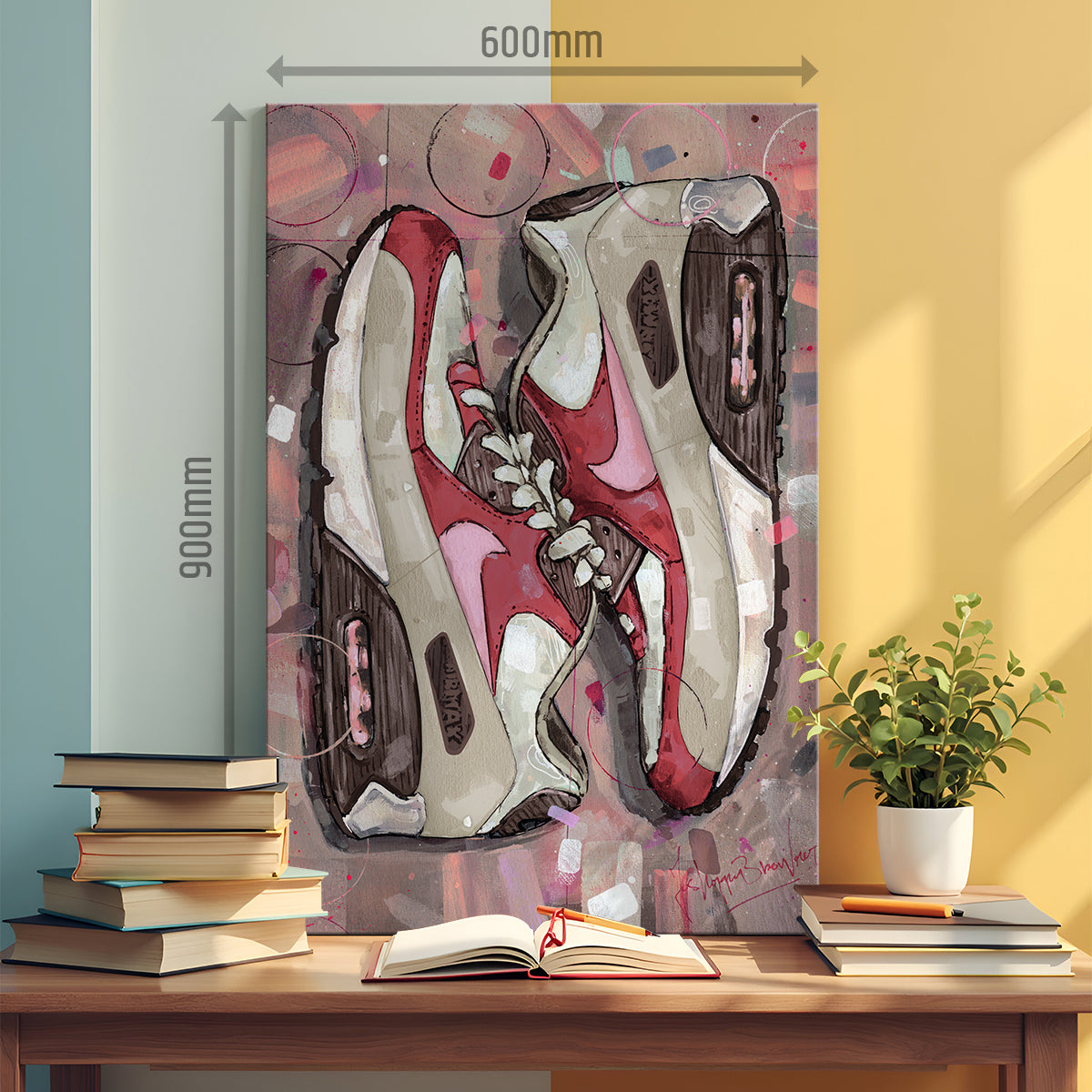 Nike Air Max 90 Bacon canvas 40x60 cm